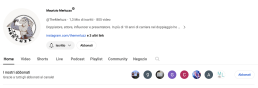 Sezione abbonamenti YouTube